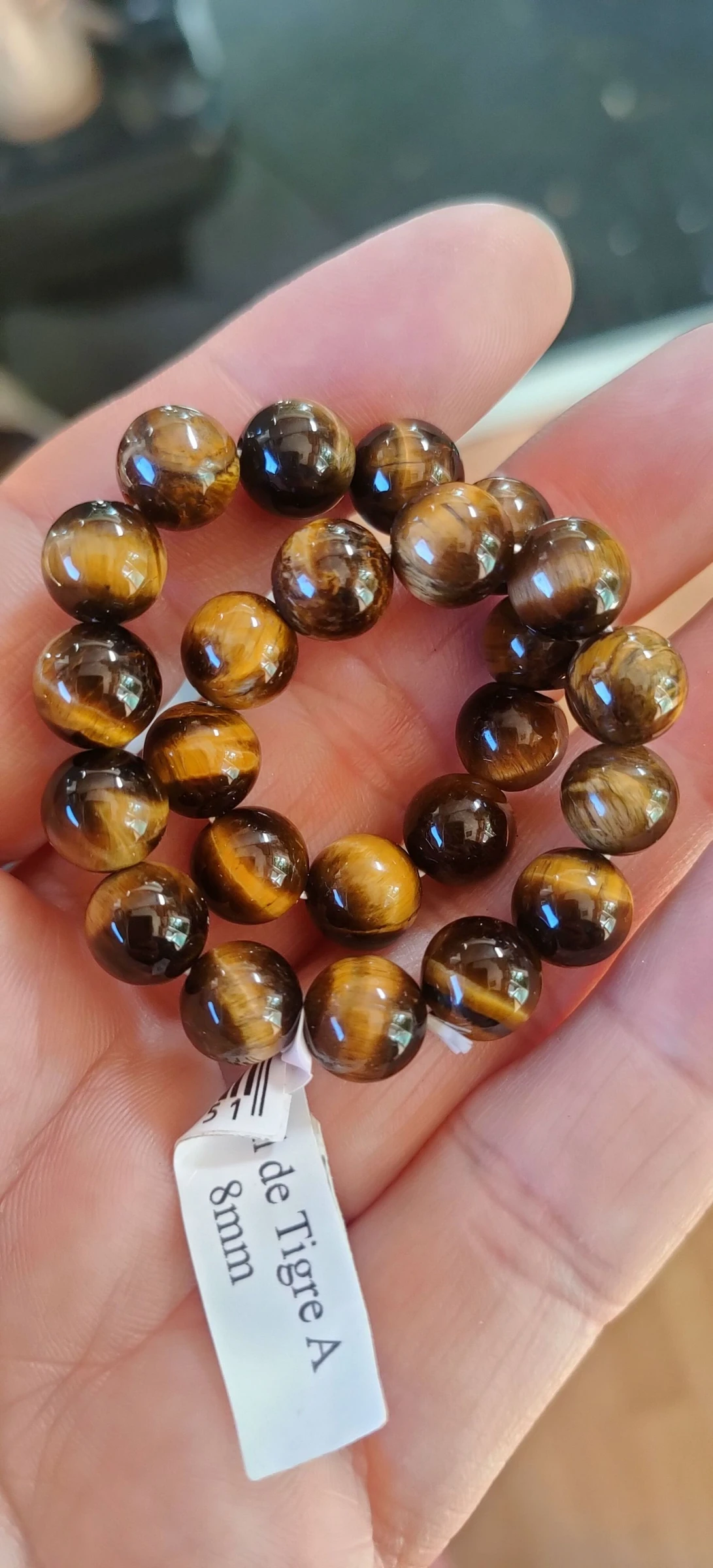 Un bracelet en œil de tigre A